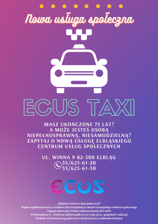 ECUS Taxi Plakat